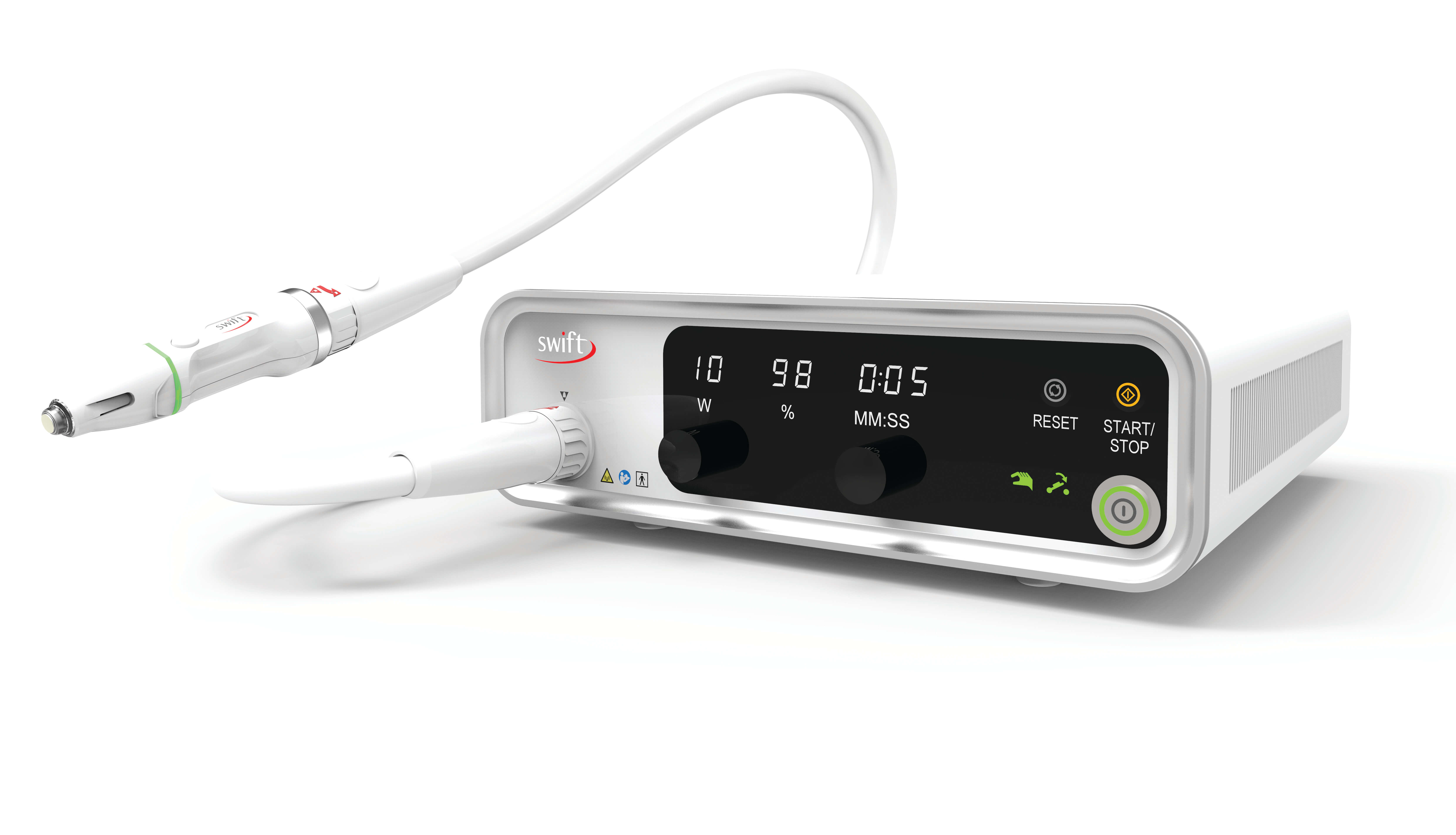 Swift Wart Therapy A front view of the swift wart therapy machine